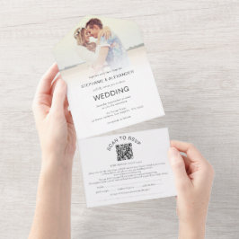 Foto Overlay Gastname Adressen QR-Code Hochzeiten All In One Einladung