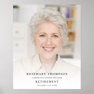 Foto-Overlay-Glückwünsche für den Namen des Ruhest Poster