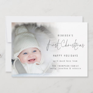 Foto Overlay Script Baby First Christmas