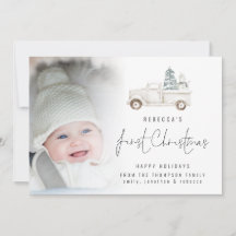 Foto Overlay Script Baby First Christmas Truck