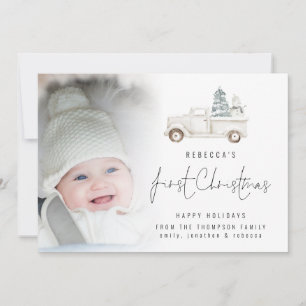 Foto Overlay Script Baby First Christmas Truck