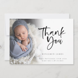 Foto Overlay Script Boy Danke Birth Ankündigung