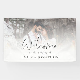 Foto Overlay-Skript Willkommen bei Hochzeit Banner