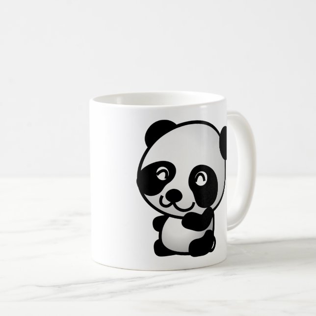 Foto panda , Tiere . Tasse (VorderseiteRechts)