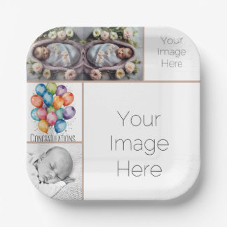 Foto-Papierplatte für kundenspezifische Babys - Br Pappteller