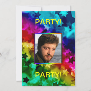 Foto Party Einladung für einen Superstar.