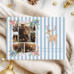 Foto Pastell-Lutscher-Familien-Weihnachten Feiertagskarte