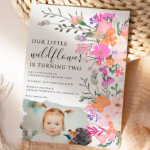 Foto Pastell Wildblume Frühjahr 2. Geburtstag