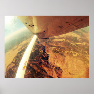 Foto perfekt kleine Flugzeug Skydive Poster
