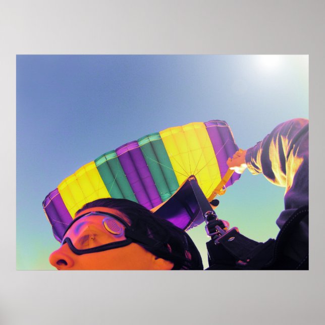 Foto perfekt Skydiver Poster (Vorne)