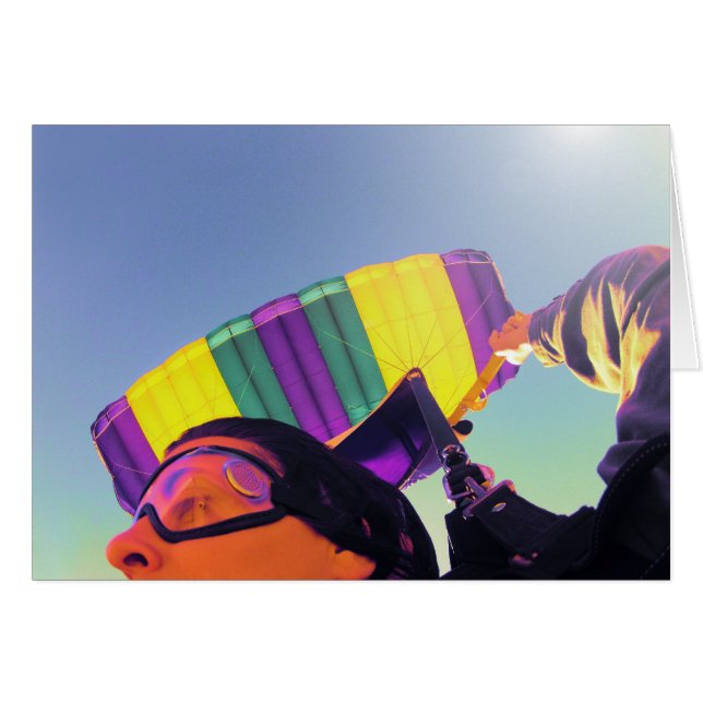 Foto perfekter Skydiver (Vorderseite (Horizontal))