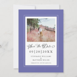 Foto Periwinkle Blue Chic Wedding Save The Date
