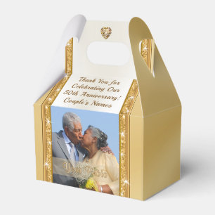 Foto Personalisiert, 50-jährige Jubiläumsfavors, B Geschenkschachtel