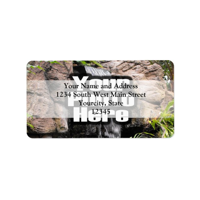 Foto Personalisiert Adressaufkleber (Vorne)