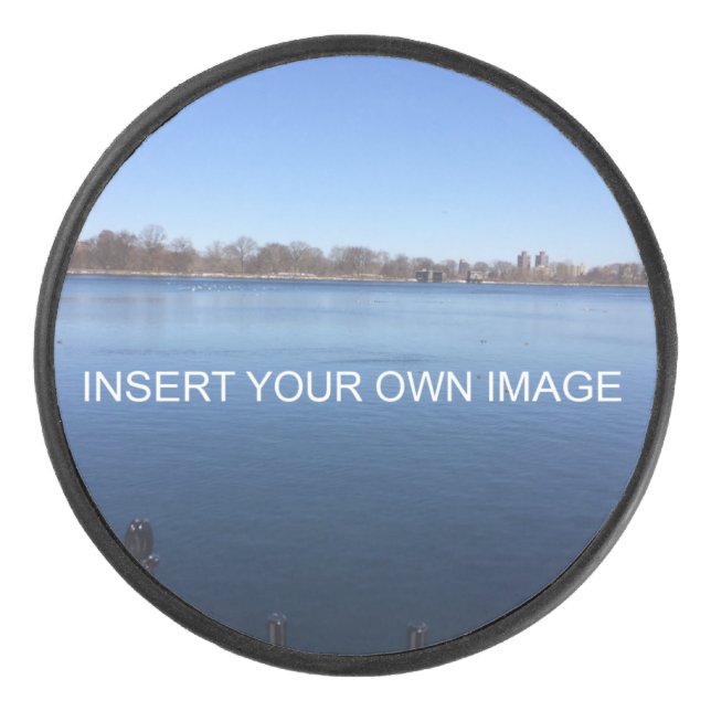 Foto Personalisiert bearbeitbar Eishockey Puck (Vorderseite)