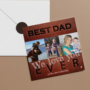 Foto personalisiert beste Papa je Vatertag Card Karte