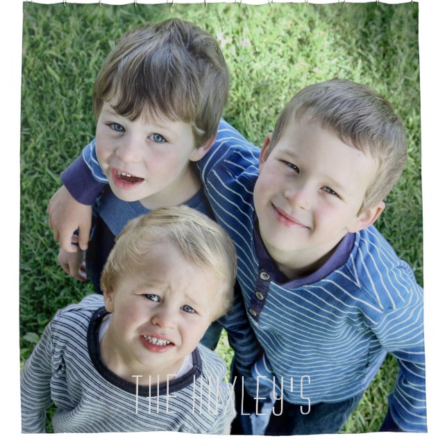 Foto Personalisiert Duschvorhang (Vorderseite)