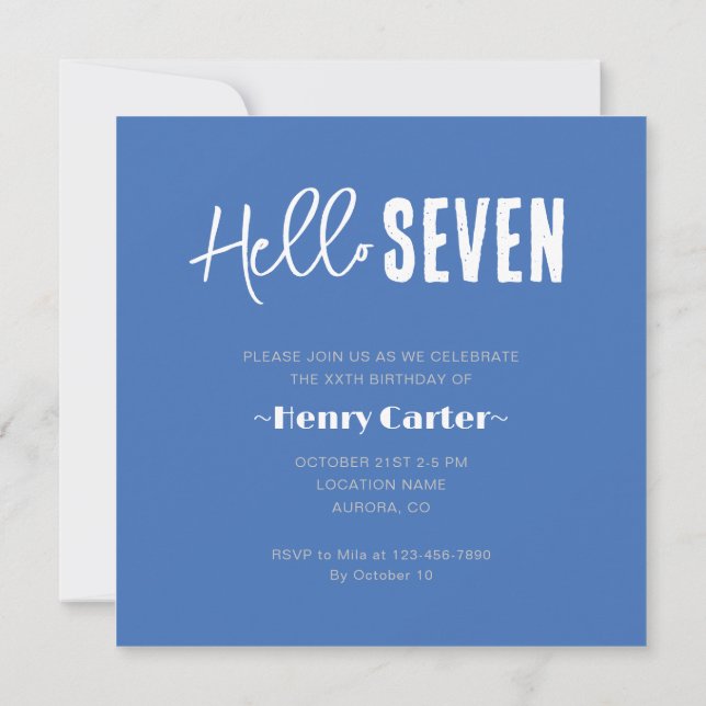 Foto Personalisiert Geburtstag Einladung (Rückseite)