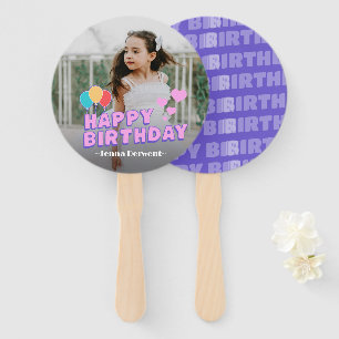 Foto Personalisiert Geburtstag Handfächer