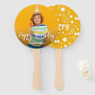 Foto Personalisiert Geburtstag Handfächer