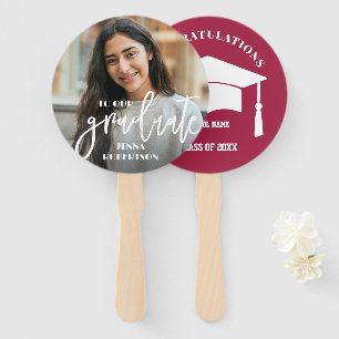Foto Personalisiert Graduate Hand Fan Fächer
