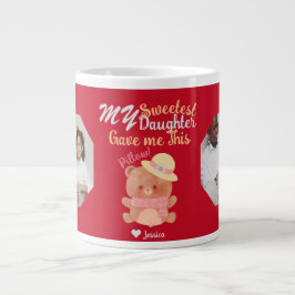 Foto "personalisiert Mama & Sweetest Daughter" Jumbo-Tasse