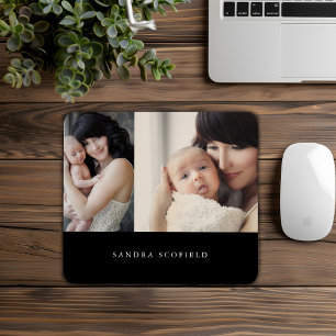 Foto Personalisiert Schwarz-weiß Einfach Mousepad