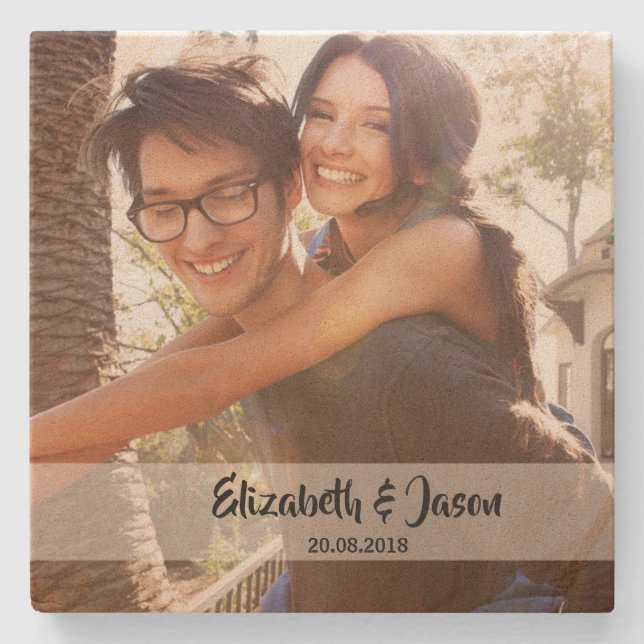 Foto personalisiert steinuntersetzer (Vorderseite)