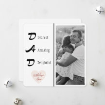 Foto personalisiert Vater | Vatertagskarte