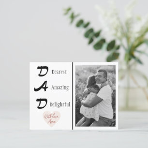 Foto personalisiert Vater Vatertagskarte Postkarte