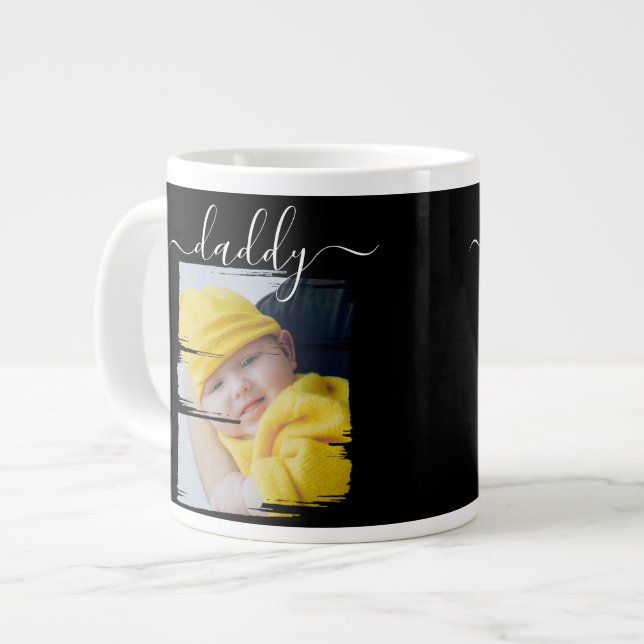Foto Personalisiert Vatertag Jumbo-Tasse (Vorderseite Links)