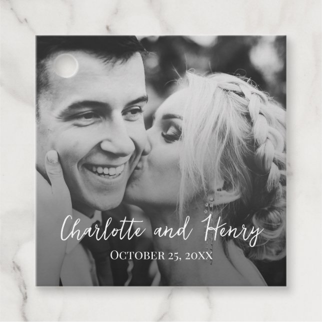 Foto Personalisiert Vielen Dank, dass Sie ein Gesc Geschenkanhänger (Vorderseite)