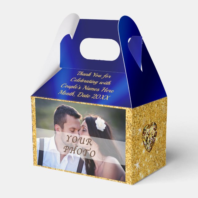 FOTO, Personalisierte Gastgeschenk Hochzeit Geschenkschachtel (Vorderseite)