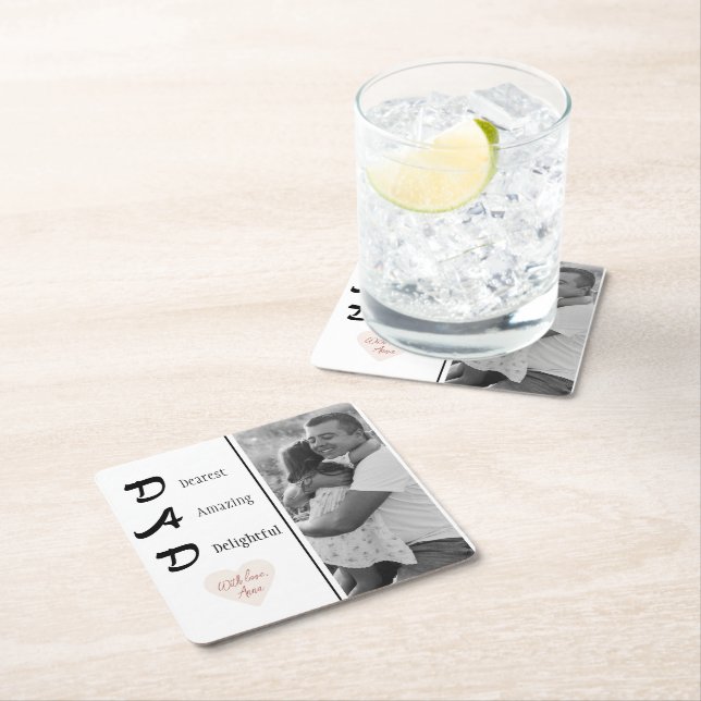 Foto Personalisierte Vater Untersetzer | Vatertag (Vor Ort)