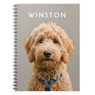 Foto personalisierter Hunde Name - BESCHREIBUNG LE Notizblock