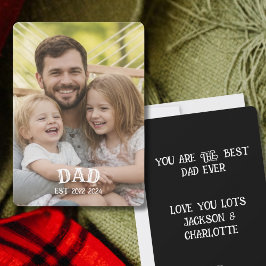 Foto Personalisierter Papa Est  Feiertagskarte
