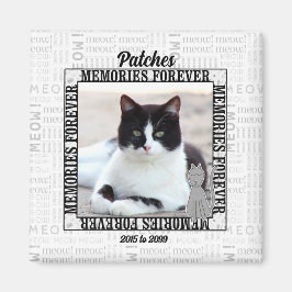 Foto-Pet-Memorial von Cat verblichener Hintergrund Magnet