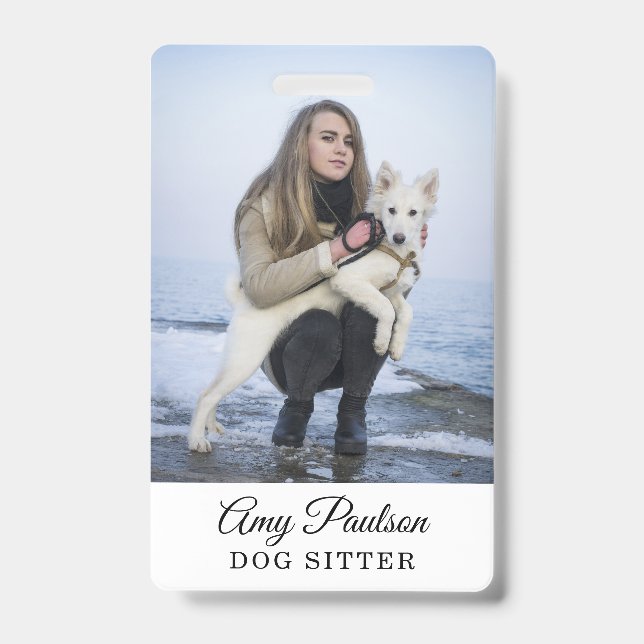 Foto-Pet-Services-Abzeichen für Hunde Ausweis (Vorderseite)