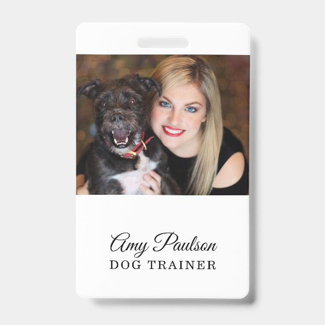 Foto-Pet-Services-Abzeichen für Hunde-Trainer Ausweis (Vorderseite)