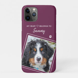 Foto Pet Stilvolles Zitat Magenta Dog Case-Mate iPhone Hülle