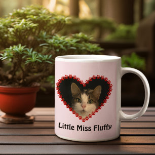 Foto-Pfosten für ein benutzerdefiniertes rosa Haus Kaffeetasse