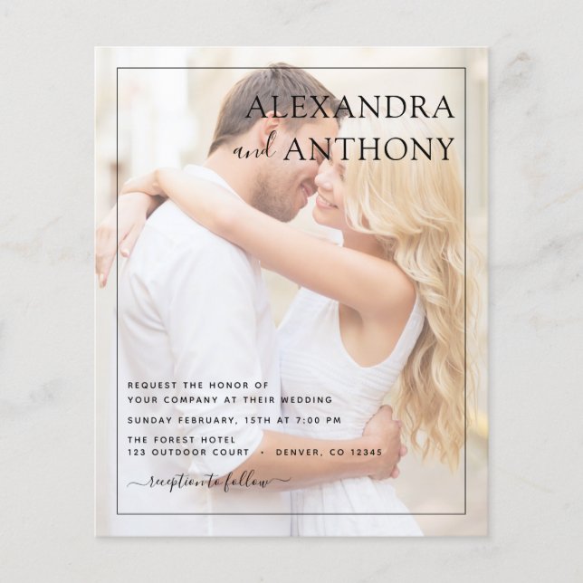 Foto Picture Wedding Romantic Elegante Flyer (Vorne)