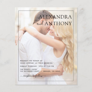 Foto Picture Wedding Romantic Elegante Flyer