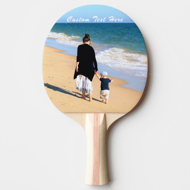 Foto Ping Pong Paddle Geschenk für Ihre Fotos Tischtennis Schläger (Vorderseite)