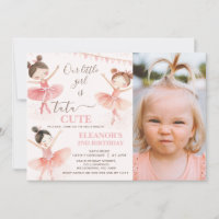 Foto Pink Ballerina Tutu 2. Geburtstag