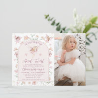 Foto Pink Floral Fairy Flutter Twirl Geburtstag