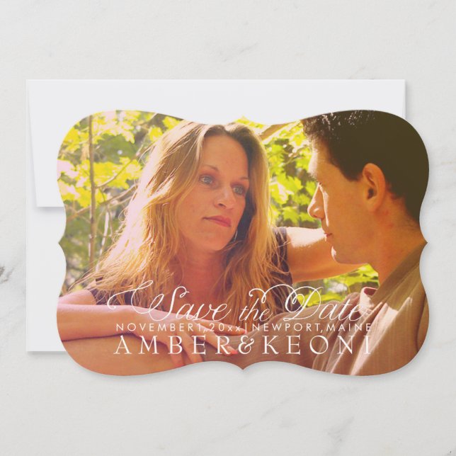 Foto PixDezines rette Datum/Sonnenaufgang-Overlay Save The Date (Vorderseite)