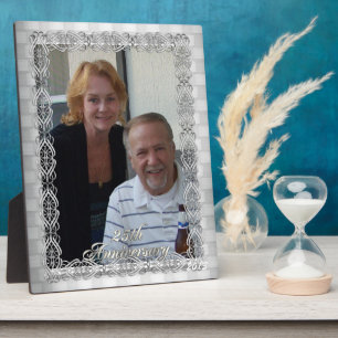 Foto-Plakette zum 25. Jahrestag Fotoplatte