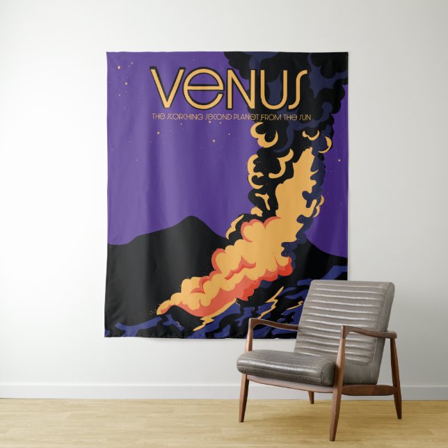 Foto Planet Venus Weltraumkunst Print Wandteppich (Beispiel)