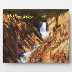 Foto Plaque-Yellowstone Falls Fotoplatte